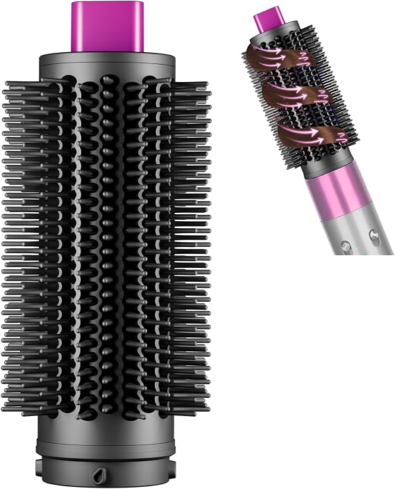 2.3in Round Volumizing Brush for Dyson Airwrap HS01/05/08 | Round Brush Attachment Accessories, Upgraded Bristles for Dry Hair Add Volume Style Bangs Smooth Hair