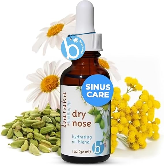 Baraka Dry Nose Oil - Hydrating Nose Moisturizer w/Dropper - 1 Pack, 30mL