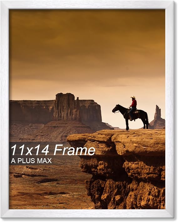 A PLUS MAX 11x14インチ 写真フレーム ホワイト 軽量 壁掛け