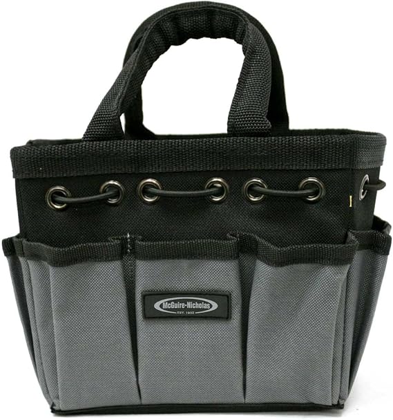McGuire-Nicholas Mighty Bag Compact Tool Storage Tote, 7-Inch, Grey
