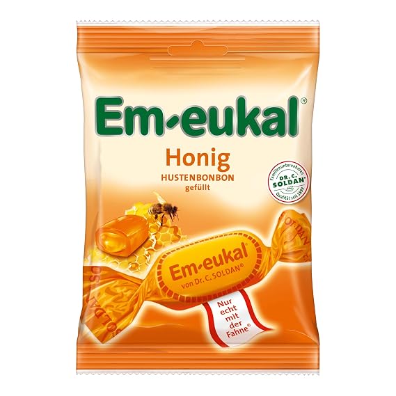Em-eukal Halsbonbons Gefullte Honig-Bonbons, 75g