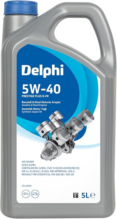 Delphi Motor Yağı Yarı Sentetik Prestige Plus D-Fr 5W-40 5Lx4 Del CEL10050