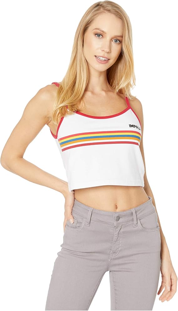 Impala Rollerskates Stripe Crop Tank