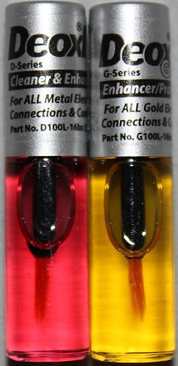DeoxIT Gold G100L and DeoxIT D100L 1.6ml 100% solution with brush applicator - 1 each