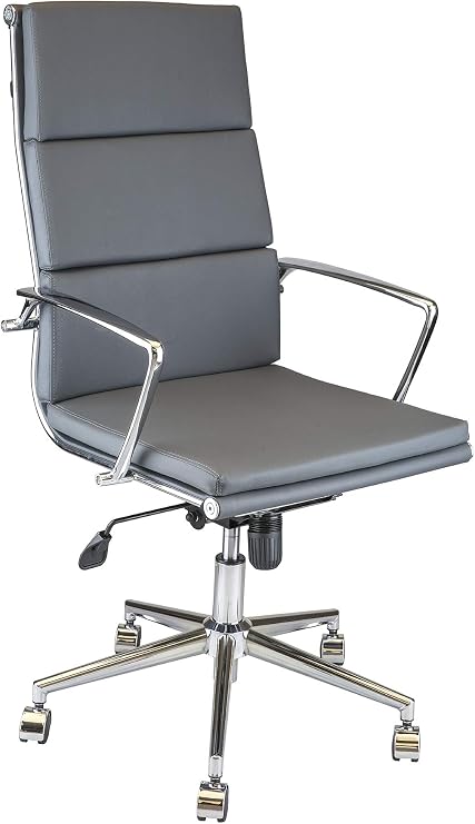 SEMPRE Flora Soft Executive Chair & Ergonomic Adjustable Design & 360 Degree Rotatable and Armrest Design Office Chair (Anthracite)