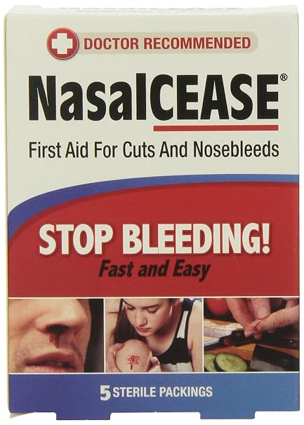 NasalCEASE FirstAid Nosebleeds, 5 Count