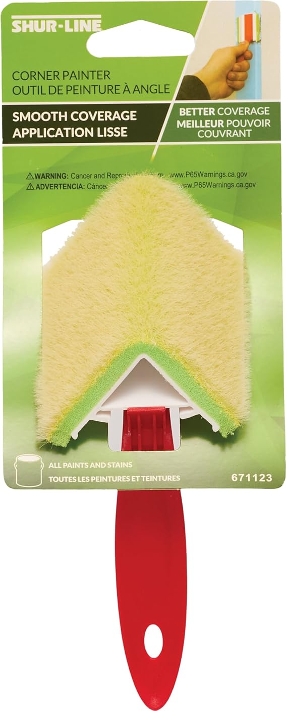Shur-Line Painter Triple Painters Pack Including: 1 x Shur-Line 2006561 Paint Edger Pro, 1 x Shur-Line 1575H Corner Painter, and 1 x Replacement Pad Pack