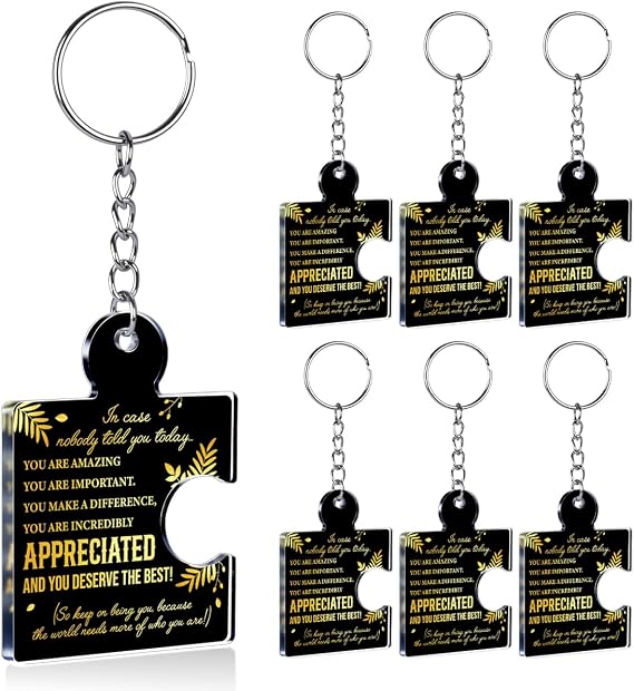 Team Appreciation Gifts Bulk Thank You Keychains for Coworkers