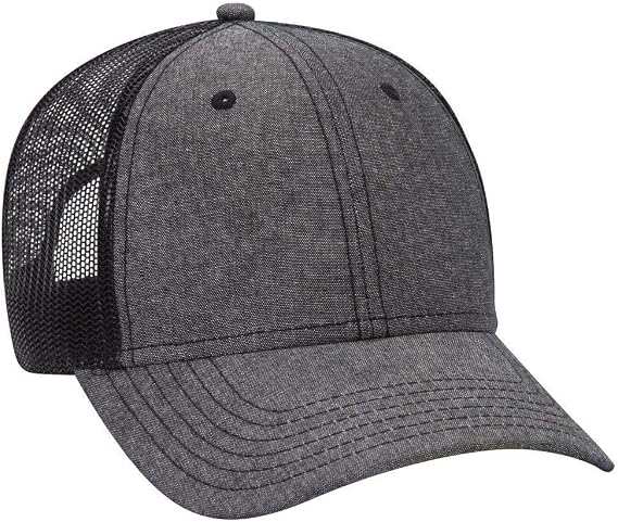 OTTO Cotton Blend Chambray 6 Panel Low Profile Baseball Cap