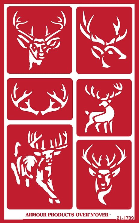 Over N Over Reusable Stencil - Deer