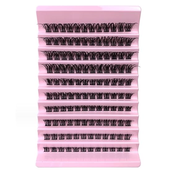 10 rows of segmented eyelash mixed packaging Cluster Lash Extensions Mixed Length 8-16mm DIY False Eyelashes Tray for Self Application at Home (S-02-DIY-120)