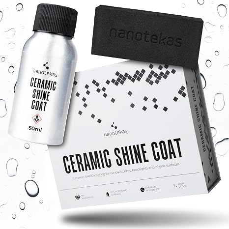 Nanot ekas Ceramic Shine Coating Car, Nano 9H Hydrophobic Coating for Car Body Paint Protection, 50 ml