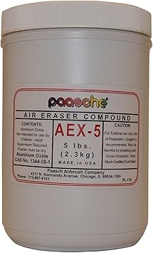 Paasche Airbrush AEX-5-400 Aluminum Oxide Abrasive, 400 Grit, Gray