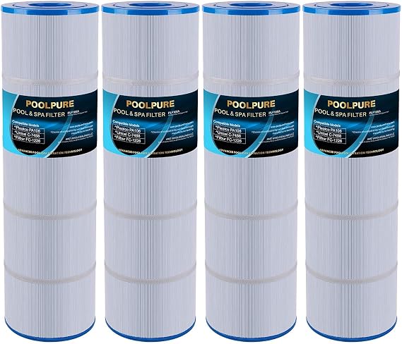 POOLPURE C4030 Pool Filter Replaces Hayward CX880XRE, Pleatco PA106, 4-Pack | Compatible with Ultral-A1, Unicel C-7488, Filbur FC-1226, FC-6430, Hayward SwimClear C4020, C4025, C4030 Filter Cartridges