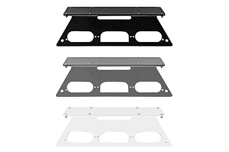 2021 Ford F250 Super Duty Aluminum Body Truck Compatible - No-Drill 16"x8" Magnetic Mounting Plate - No Cam - Black