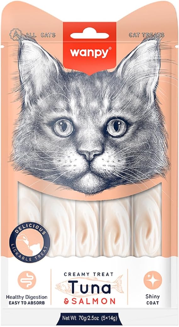 Wanpy Tuna&Somon 5x14 gr Liquid Cat Award