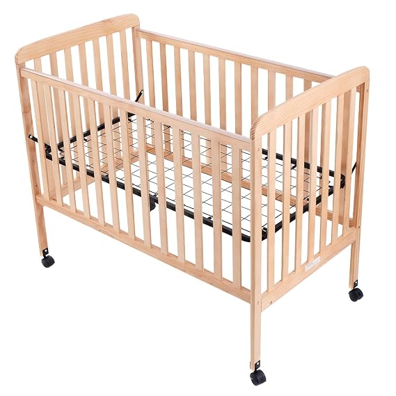 Costzon Baby Convertible Crib Toddler Bed Infant Nursery Furniture Wooden (Natural Wood)