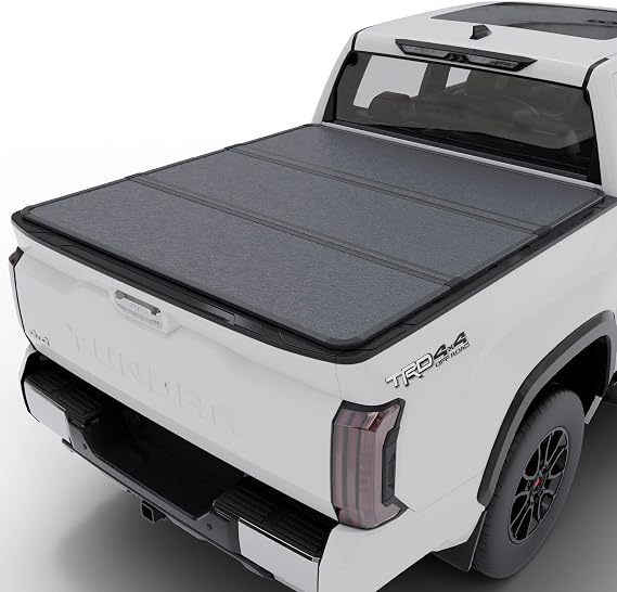 Toptiny Hard Folding Truck Bed Tonneau Cover|THTF035|Fits 2022-2026 Toyota Tundra 6'6" Bed (78.7")