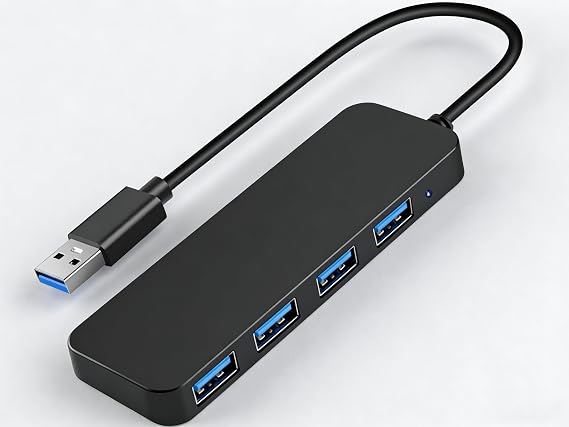 USB 3.0 Hub for MSI MAG 341CQP QD-OLED Monitor, 4 Ports USB A Splitter, Multiple USB Hub for Keyborad, Mouse, Flash Drive, Printer, PC and More