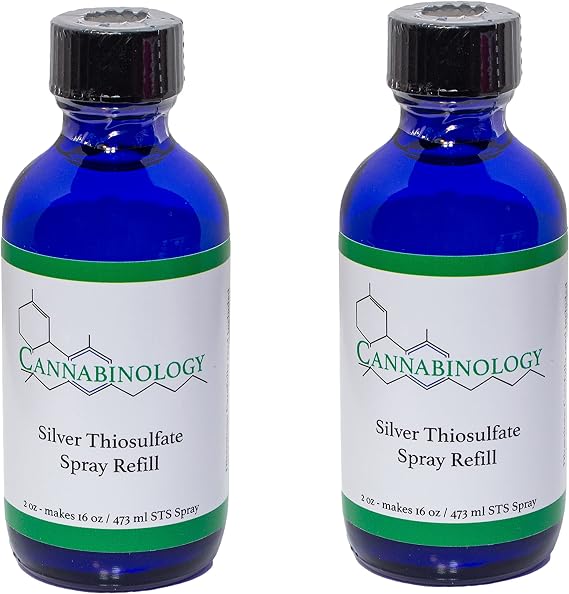 (2 Pack)16 oz Refill - 2 oz/60 ml Silver Thiosulfate Solution (Makes 16 STS Spray) | Feminized Seed Spray |STS Kit Make Seeds Reversal (16 Only), Only
