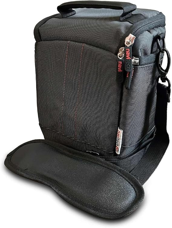 Navitech Black Protective Portable Handheld Binocular Case Travel Bag - Compatible with Vortex Optics Diamondback HD Binoculars 10x28