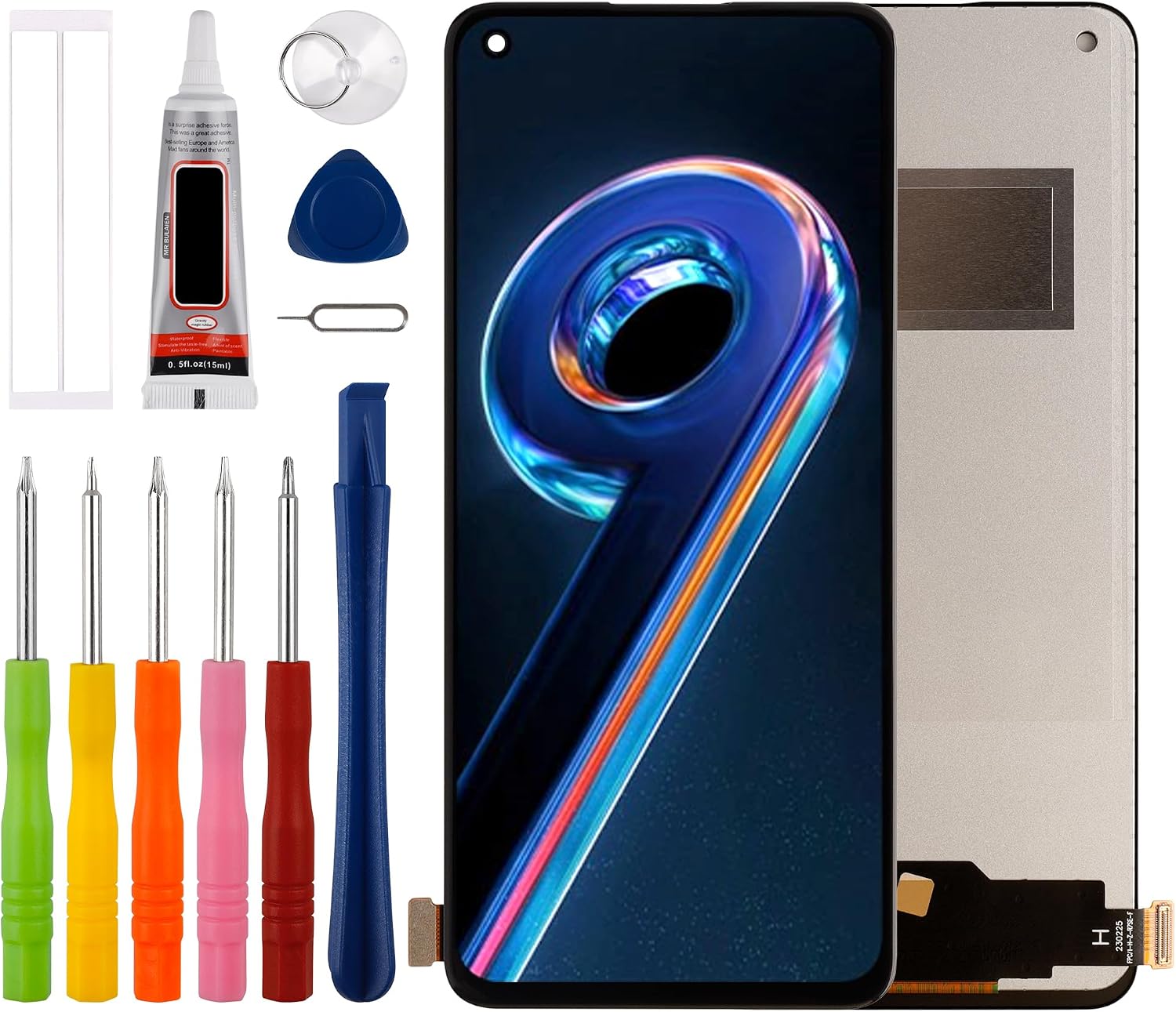 New] Duotipa TFT Display Screen Replacement for Realme 9 Pro Realme 9 Pro Plus RMX3392 RMX3393 6.4 Touch Screen Digitizer Assembly Repair Parts -No Fingerprint Function