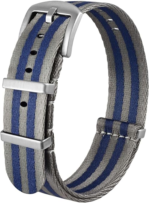 Anbeer Nylon Watch Band 18mm 20mm 22mm Military Nylon Replacement Watch Strap with Stainless Steel Buckle for Men Women