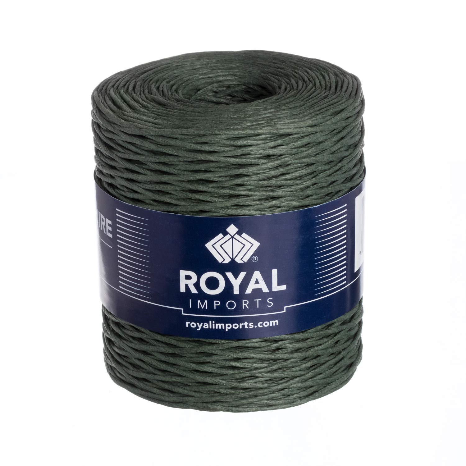 Royal Imports Bind Wire Twine, Paper Wire for Bouquets, Garland Vine, Wreath Making, Jewelry Beading Supplies, Floral Wrapping, Twist Tie String, Art Craft Projects - 26 Gauge 673 Ft - Green