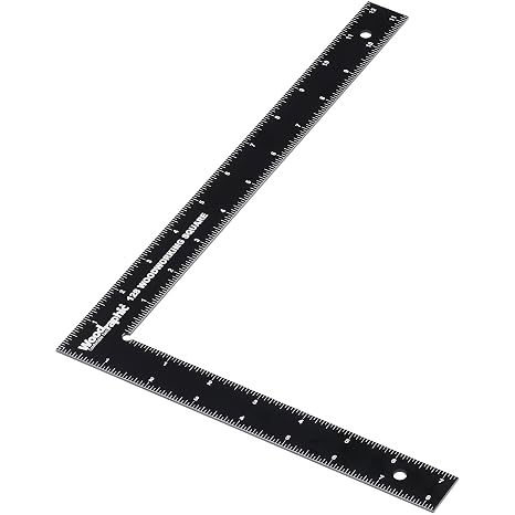 Machinist Precision Square 12X8 Inch Ruler for Measuring and Marking - Aluminum Steel Framing Tool for Professional Carpentry Use