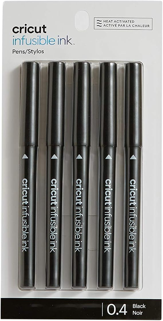 Cricut Infusible Ink Pens - Basic Set (5ct) - Sublimation inks that won't flake, peel, fade, crack, or wrinkle