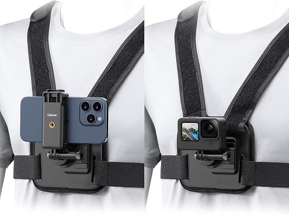 ULANZI CM028 Adjustable Chest Mount Harness for Action Camera Phone