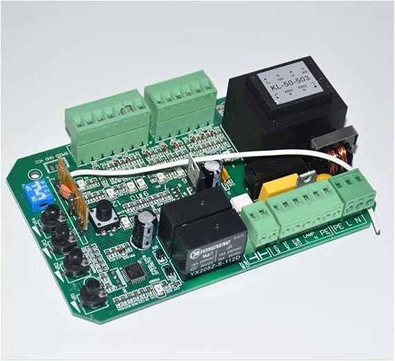 LIAMOS Gate Opener, Sliding Gate Motor Opener Motherboard Card Replaced Circuit Board 433.92Mhz Rolling Code Remote,Multiple Protection(Kit 4)