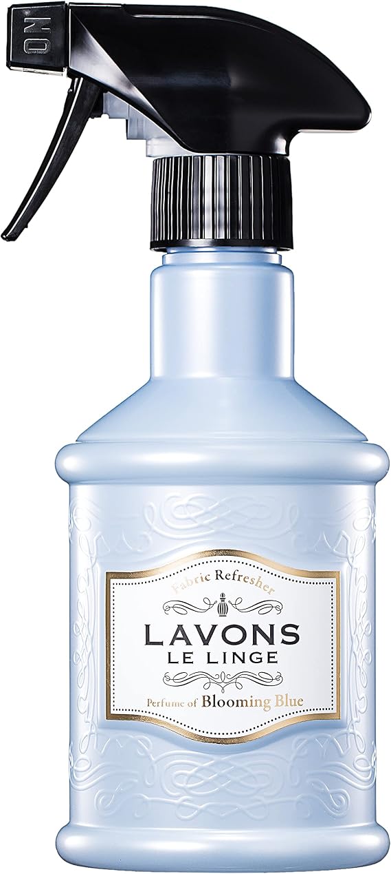 LAVONS Fabric Spray Freshener for Carpet Fresh, Pet Safe Linen Spray for Bedding, Organic Fabric Refresher Spray for Home & Offices, Natural Carpet Freshener from Japan, 12.5 Fl Oz BLOOMING BLUE