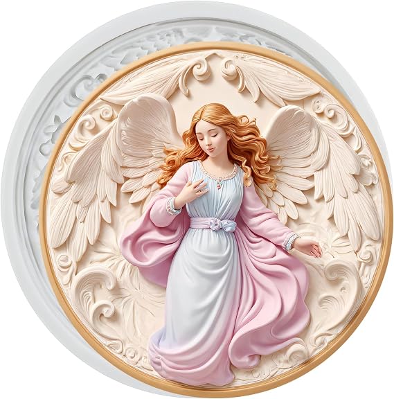 Angels Polymer Clay Molds Baroque Angels Relief Silicone Mold