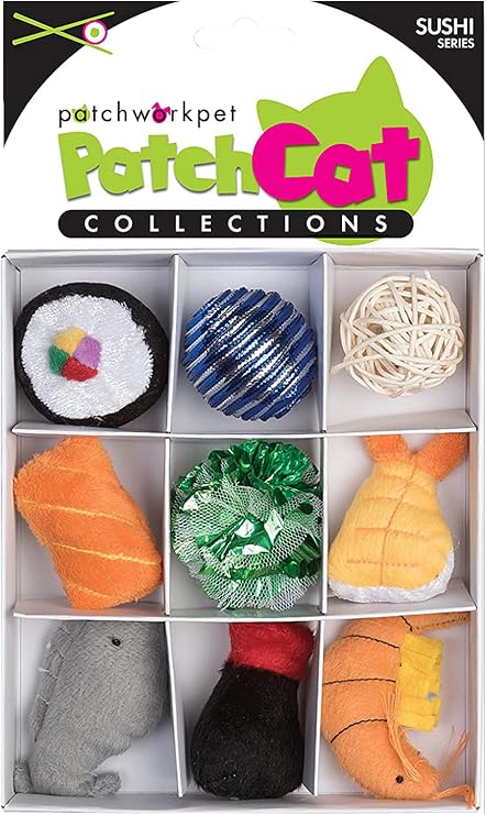Patchwork Pet Sushi Box, 7"