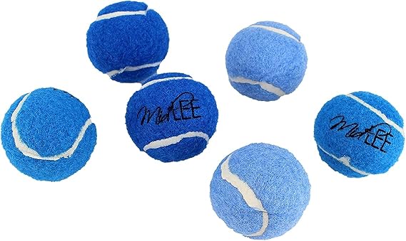 Midlee Mini 1.5" Dog Squeaky Tennis Balls- Set of 6