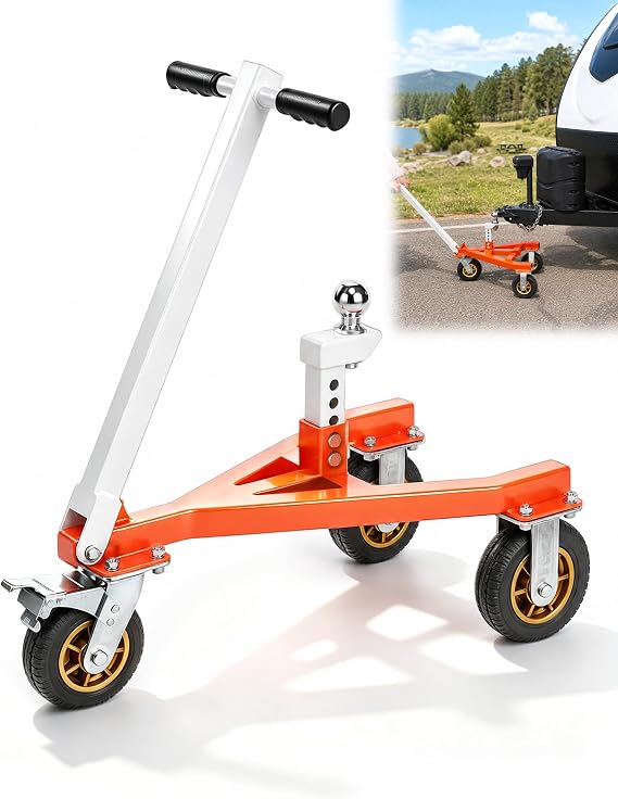 Trailer Dolly, 3500 lb Tongue with 2'' & 2-5/16'' Receiving Tongues