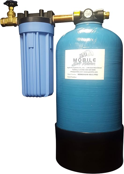 16,000gr Mobile-Soft-Water(TM) Pro-Model Portable Water Softener with Salt Caddy with Salt Sleeve