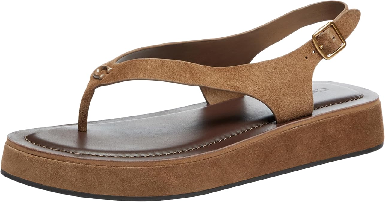 Coach Women's Sculpted C Platform Thong