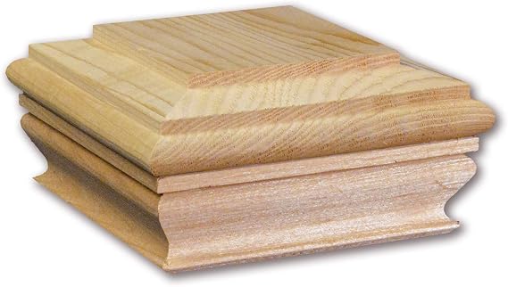 Woodway Flat Top Post Cap, fits 3.5" Post, in Premium Cedar, 1 PC