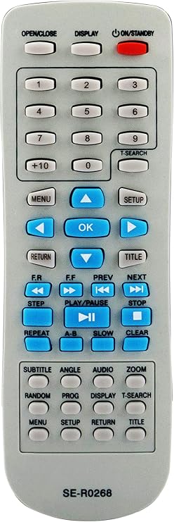 SE-R0268 Replaced Remote fit for Toshiba DVD Player SD-K770 SD-K770KU