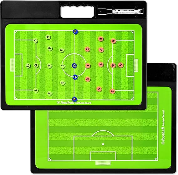 Soccer Coaching Board, Double-Sided Magnetic Tactics Clipboard