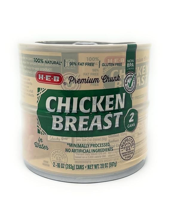 HEB HEB Premium Chunk Chicken Breast in Water - 10oz - 2 pk