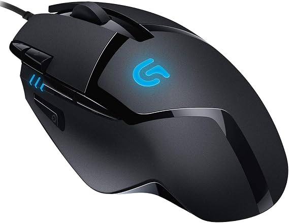 Logitech G G402 Mouse Gaming Hyperion Fury | 4.000 DPI, Design Leggero, 8 Pulsanti Programmabili, Compatibile con PC/Mac/Laptop, PC/Mac - Nero