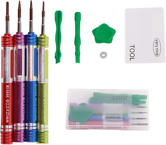 Laptop Repair Kit, 9 Piece Electronics Toolkit, Precision Screwdrivers, Pry Tools, Ideal for Mobile Device and Tech Repairs