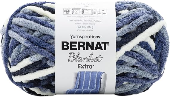 Yarn Blanket Extra Faded BLU