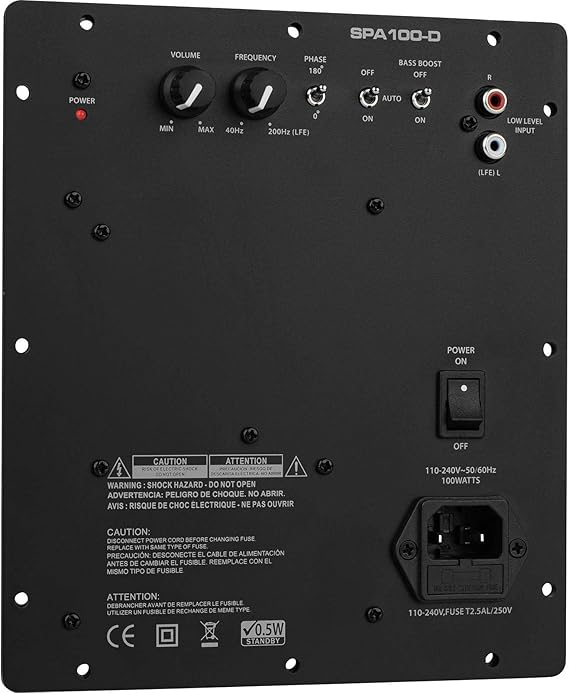 Dayton Audio SPA100-D 100 Watt Class-D Subwoofer Plate Amplifier