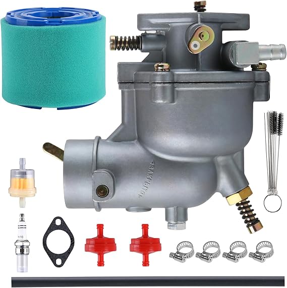 Carburetor Compatible with 390323 394228 398170 194412 190432 190402 195422 190400 170401 7HP 8HP 9HP Horizontal Engines Generator Troybilt Carb with 393957S Air Filter