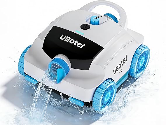 Cordless Robotic Pool Cleaner UBoter E10 Automatic, Dual-Layer Filtrations