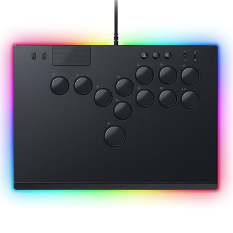 Razer Kitsune All-Button Arcade Controller, For PlayStation 5 & PC, Black